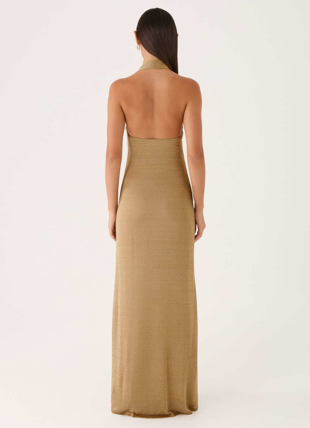 Cassira Shimmer Maxi Dress - Shimmer Gold