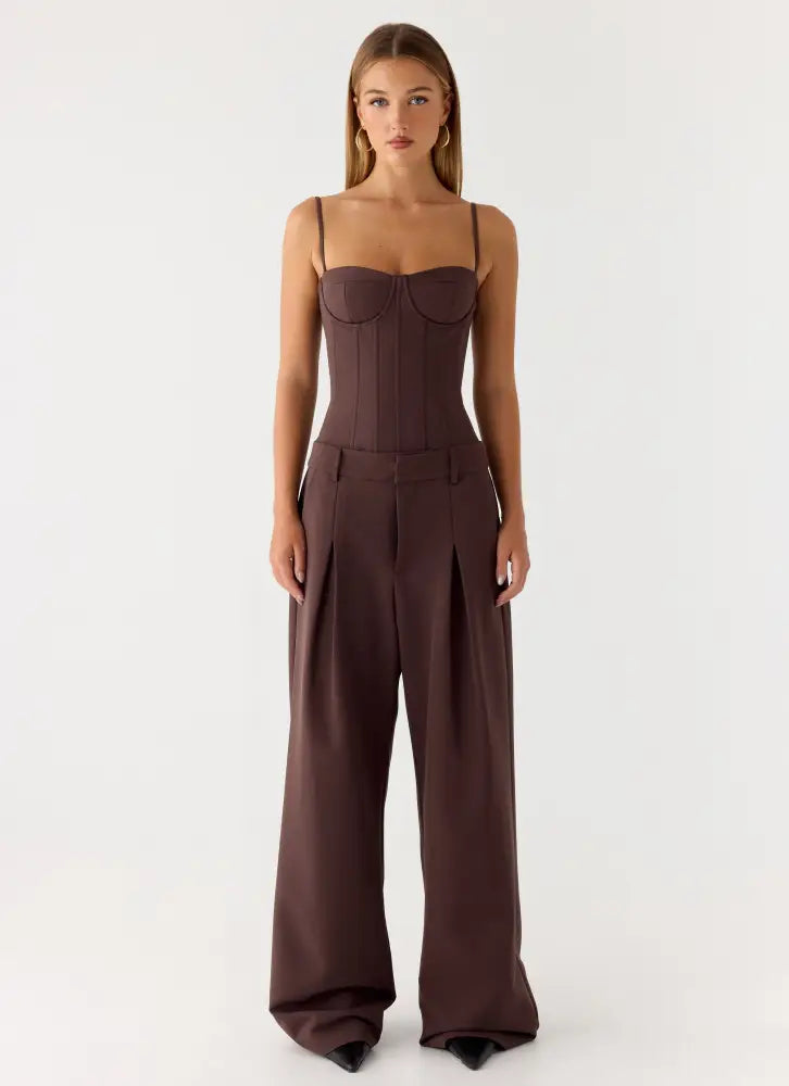 Ania Corset Top - Chocolate