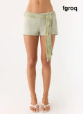 Ariane Sash Shorts - Sage