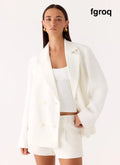 Asher Suiting Blazer - White