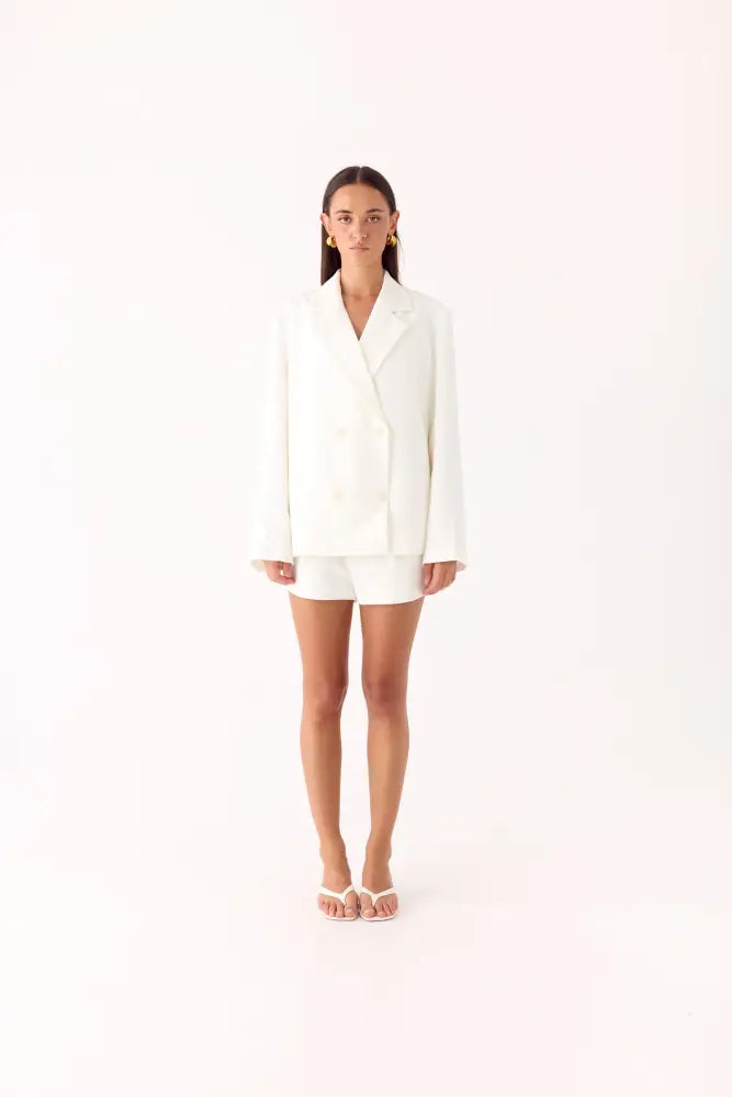 Asher Suiting Blazer - White