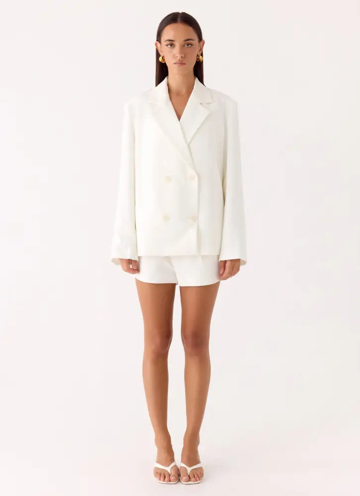 Asher Suiting Blazer - White