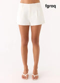 Asher Suiting Shorts - White
