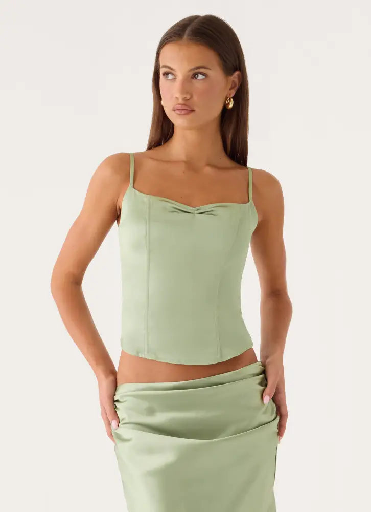 Belle Chime Bustier - Sage