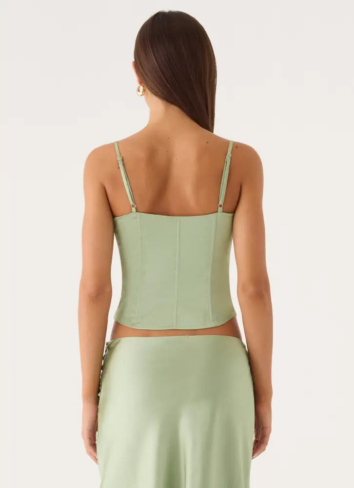 Belle Chime Bustier - Sage