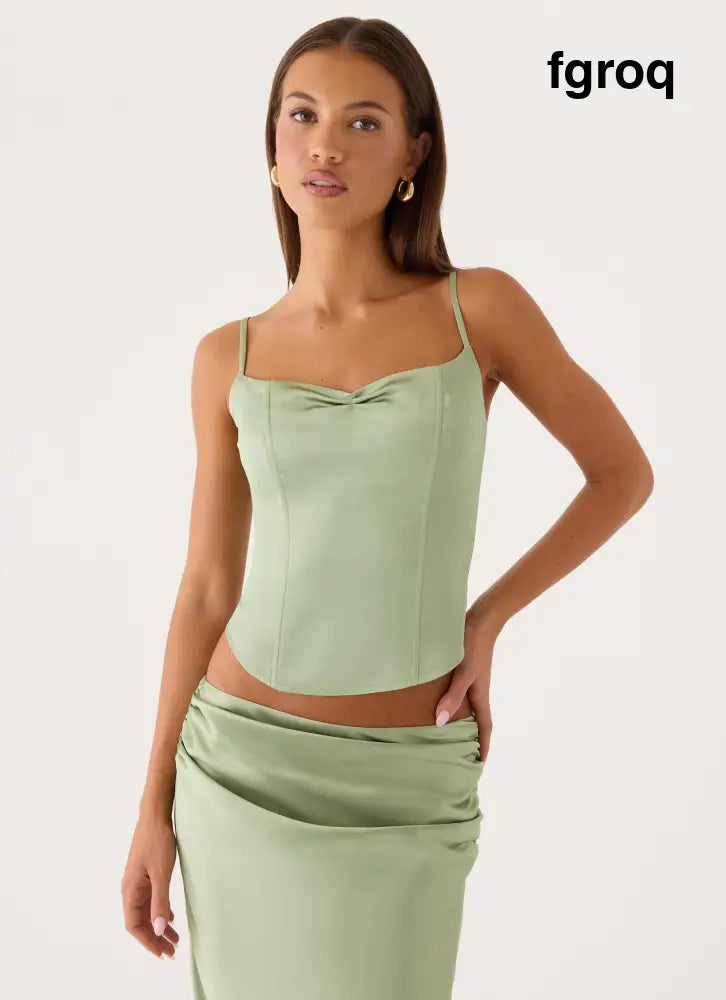 Belle Chime Bustier - Sage