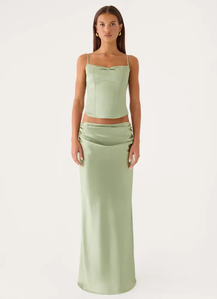 Belle Chime Bustier - Sage