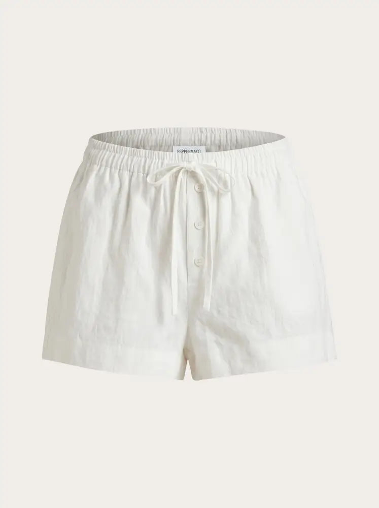 Belza Linen Shorts - White