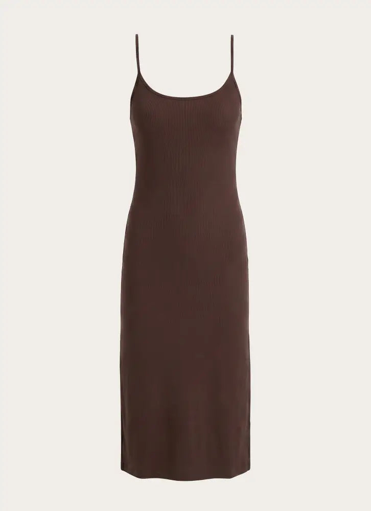 Between Tasks Midi Dress - Chocolate Fudge