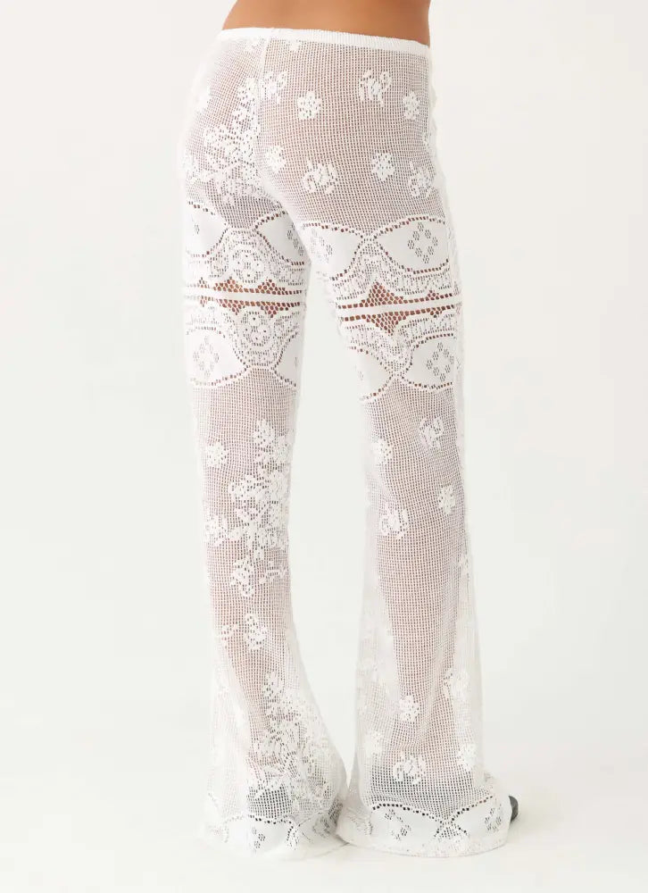 Bosten Low Rise Pants - White
