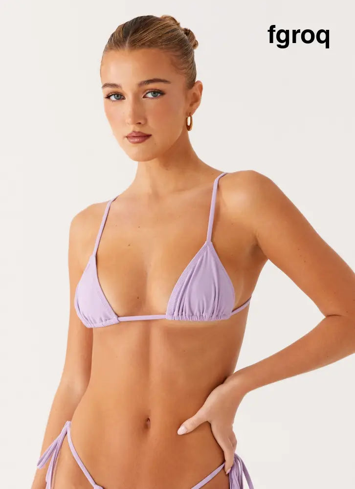 Calista Bikini Top - Lavender